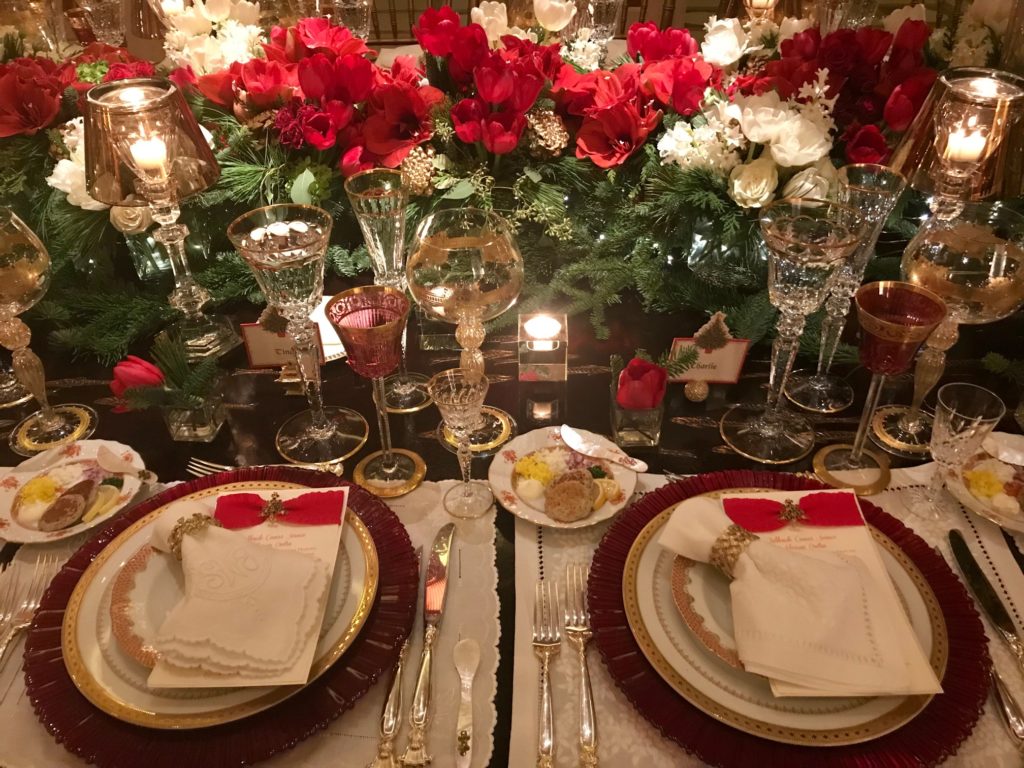 Sheridan and John Eddie Williams River Oaks dinner party