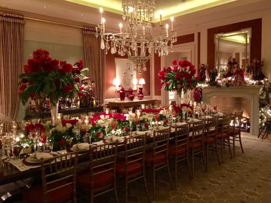 Sheridan and John Eddie Williams River Oaks dinner party