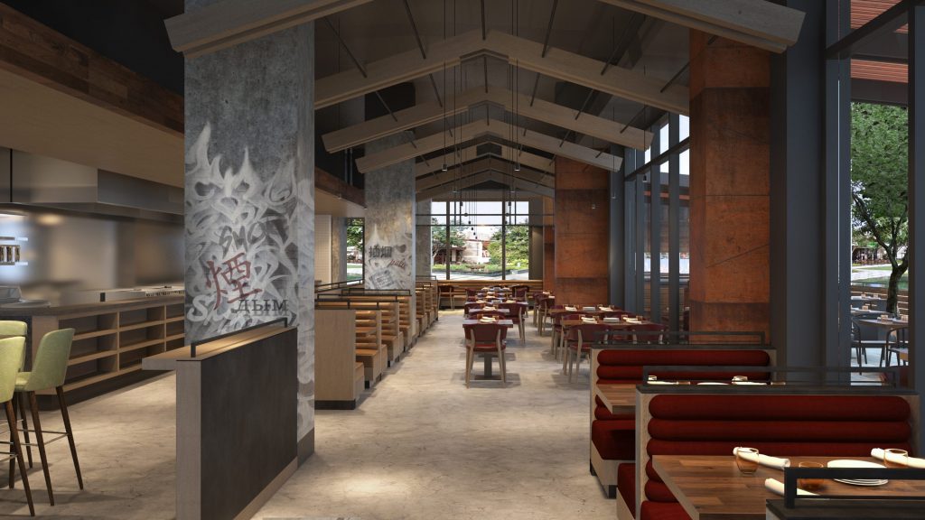 International Smoke comes from a celebrity chef and Ayesha Curry. (Rendering by Bishop Pass.)