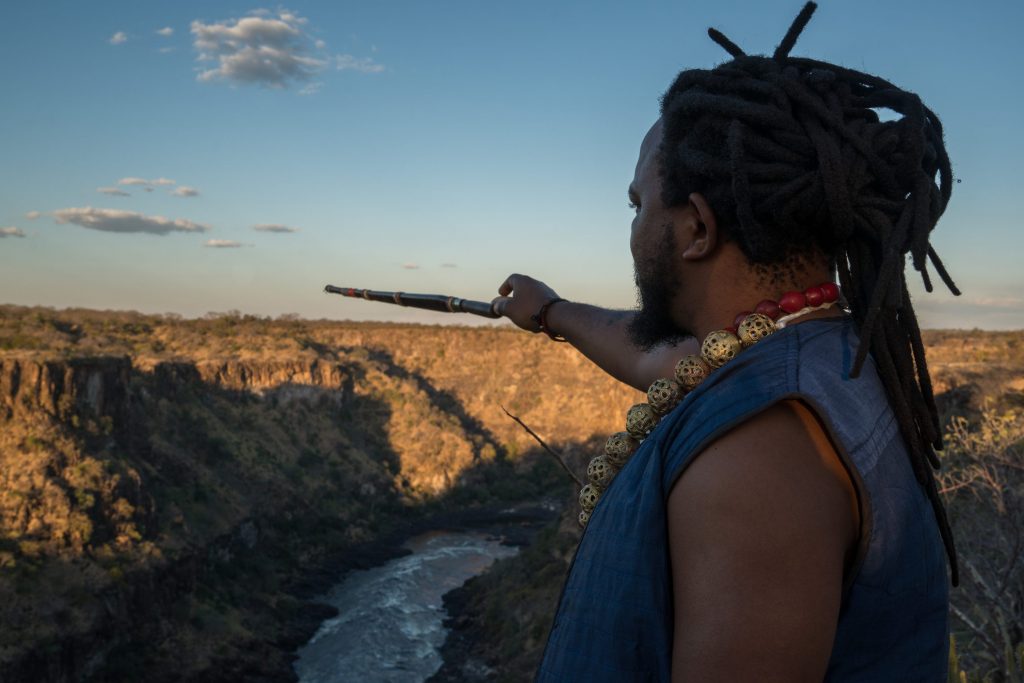 Ceramics artist Andile Dyalvane in Zimbabwe