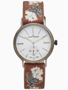 A watch that embodies that of Lucky Brand embroidered denim