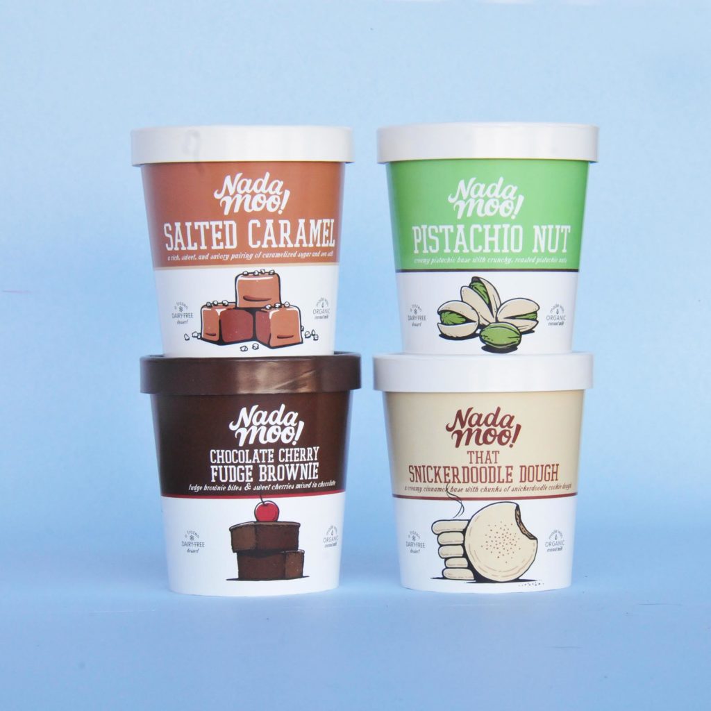 NadaMoo brings a number of dairy-free flavors that taste like actual ice cream. 
