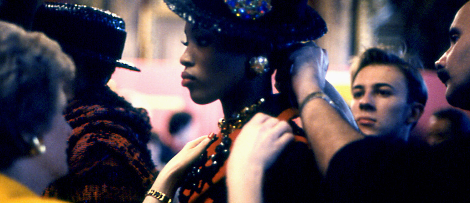age supermodel Naomi Campbell, Lacroix, Paris, 1991 by Donna DeMari