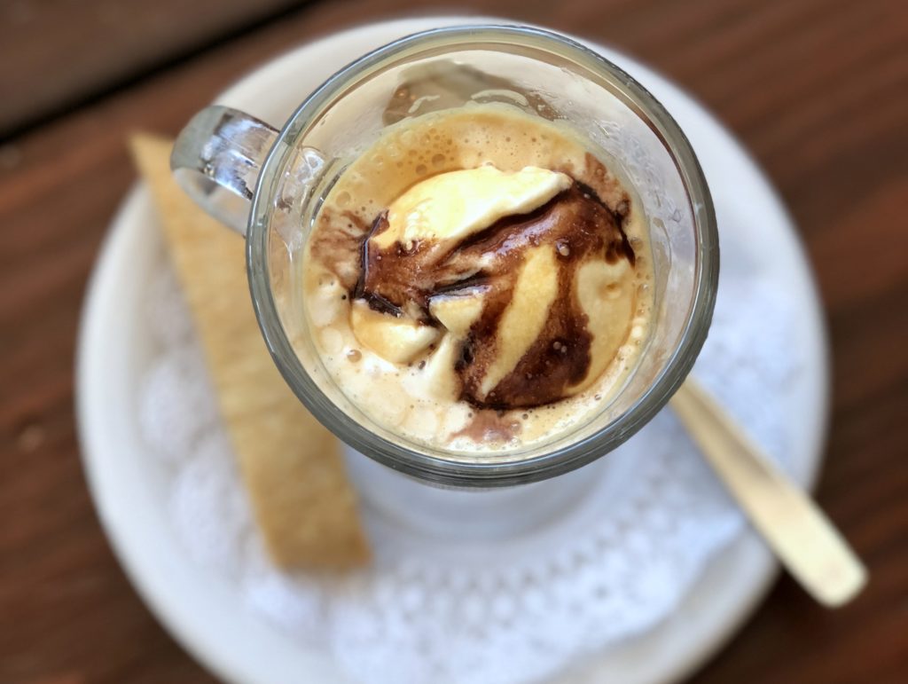 Prego's answer to a boozy brunch is a Boozy Affogoto. (Photo by David Cook.)