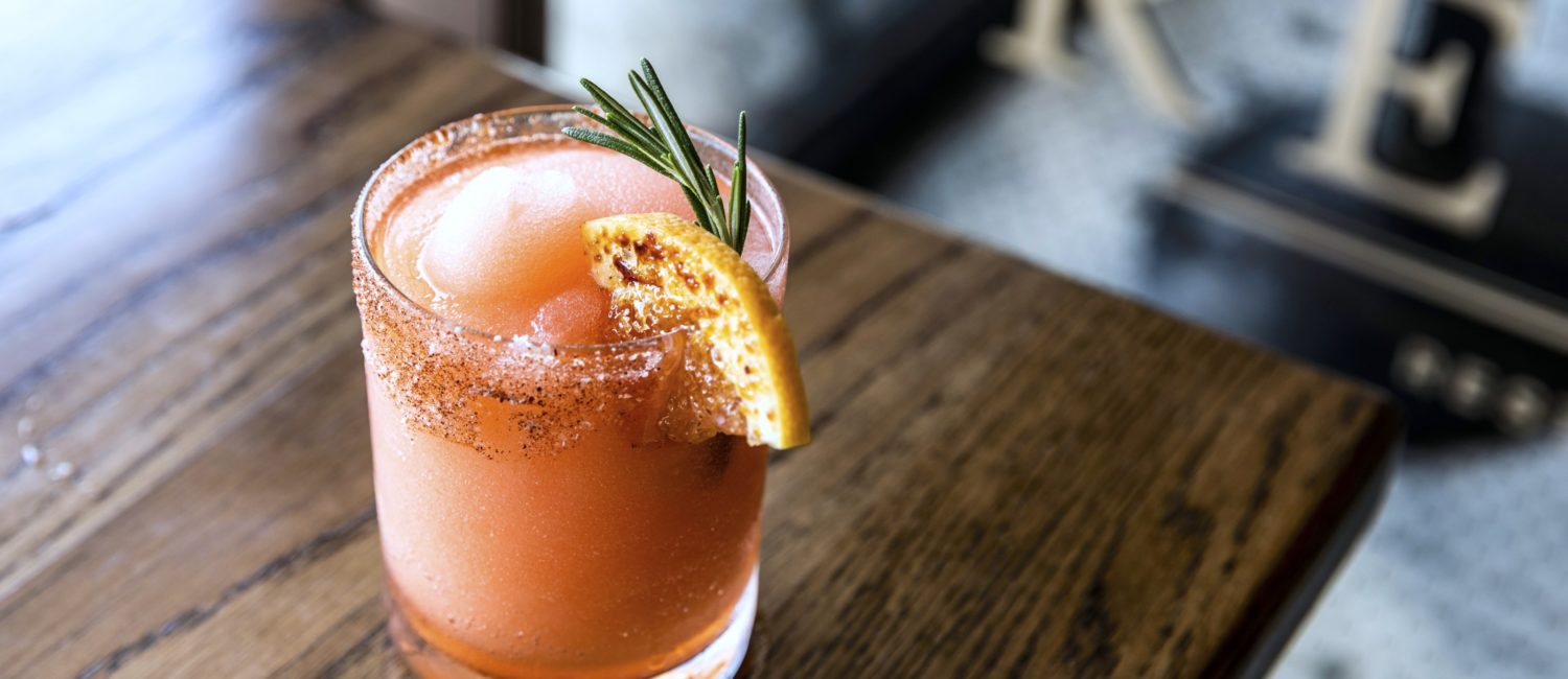 boozy brunches Relish Restaurant and Bar's Frozen Salty Dog