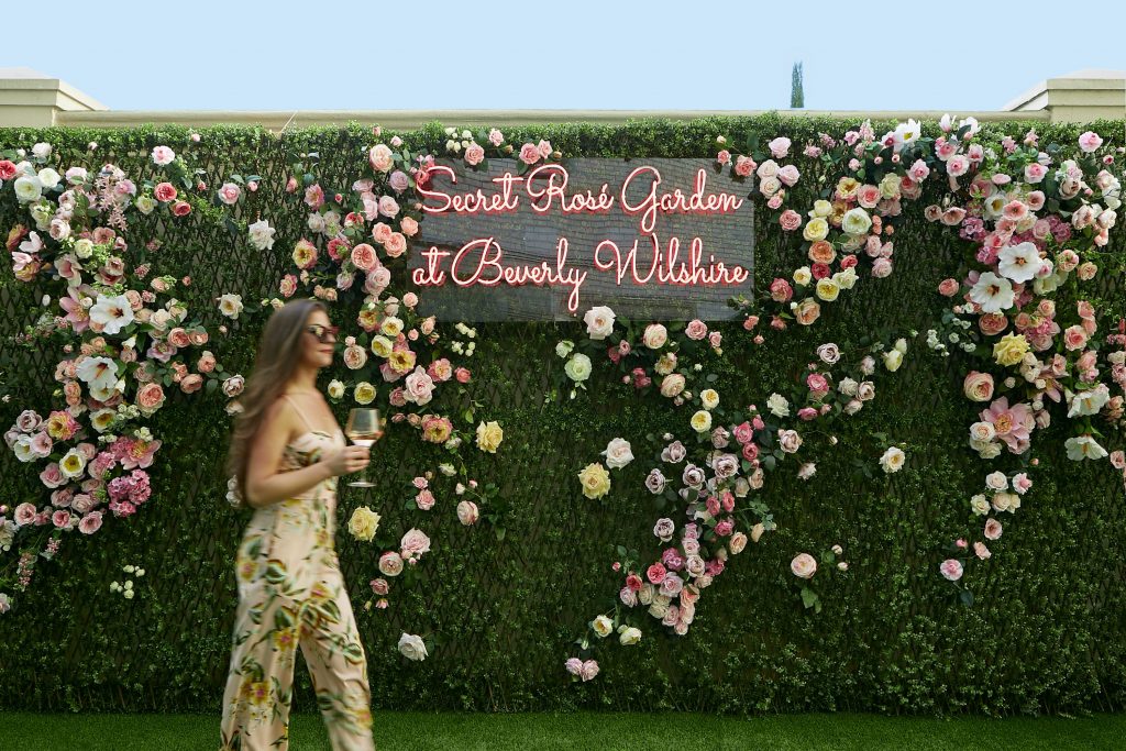 Beverly Wilshire's Rose Garden is something of a hidden retreat.