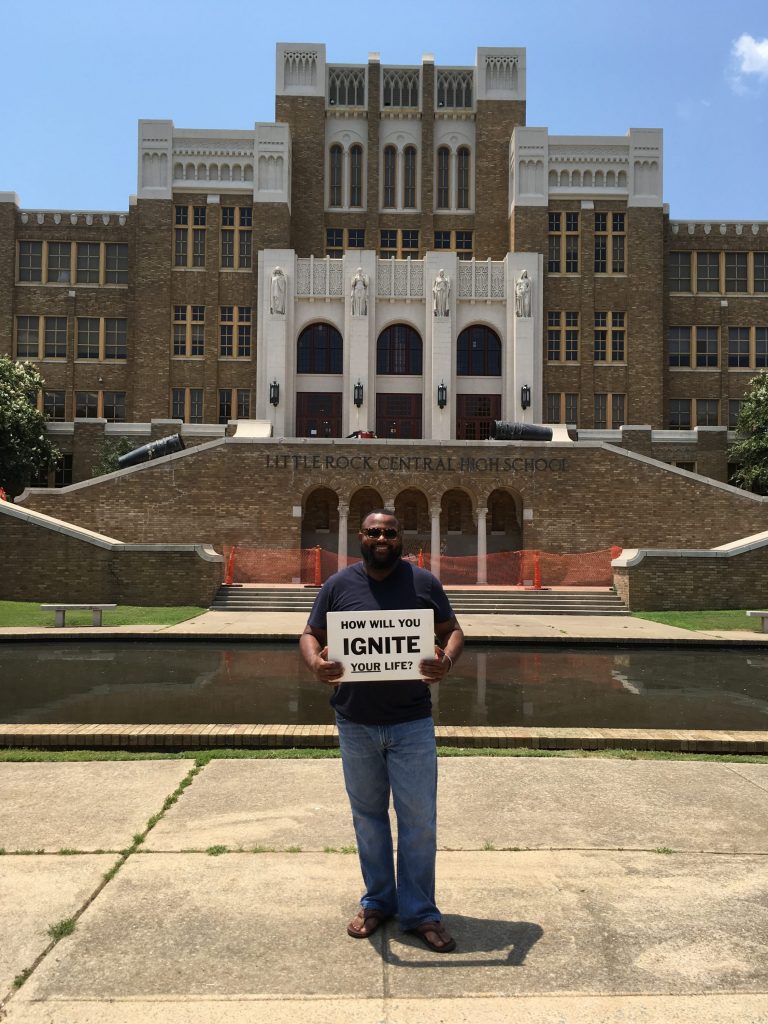 Ignite Your Life! project touched down at Little Rock's Central High School, Arkansas.