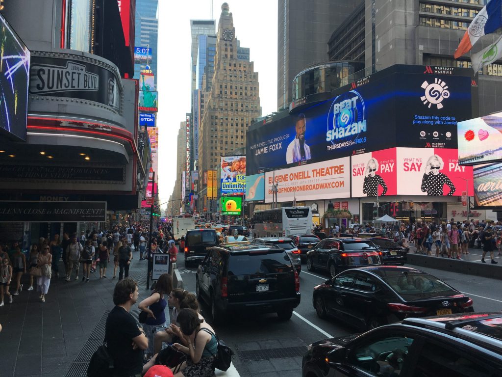 Times Square signaled the finale of the journey.