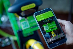 Use the Lime app to rent a bike near you