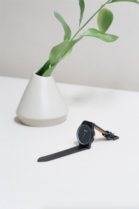 Bresson Watch in Gold/Black/Black, $90