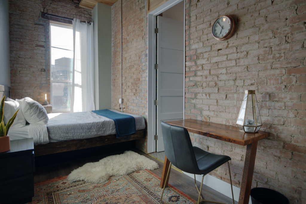 The private suites give visitors more space (and a private bathroom). 