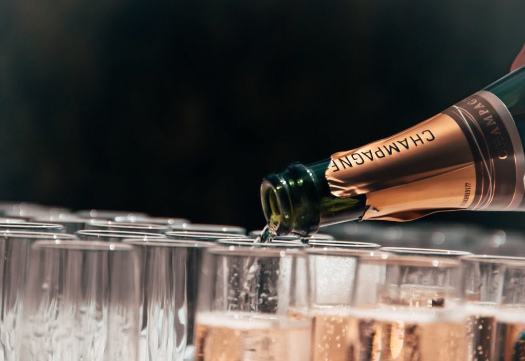 All the parties are big on the bubbly. 