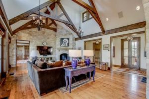 glenn beck mansion celings and brick wall