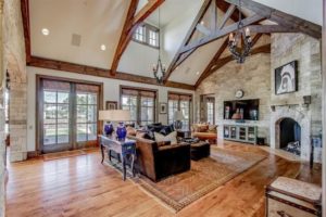 glenn beck mansion living fire place