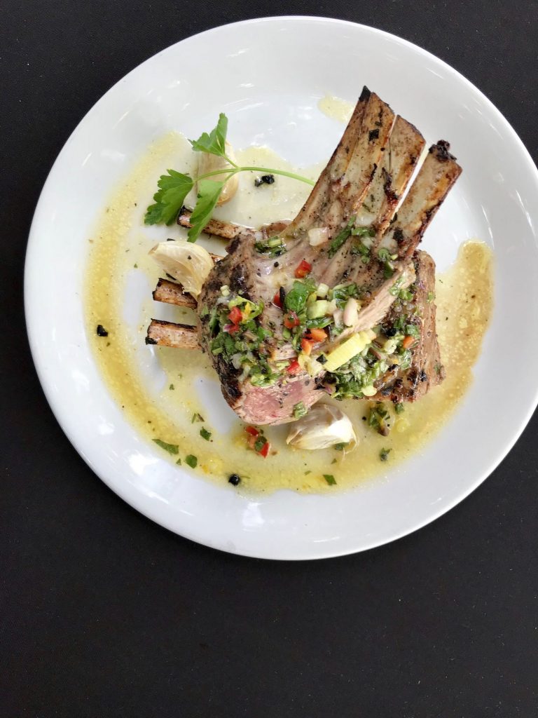 The live oak grilled lamb racks at The Grove are the tour de force. 