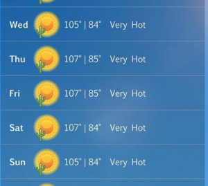 heat wave @calcallender