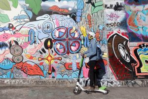 Bikes aren't the only option. Check out the scooters available for rent, too