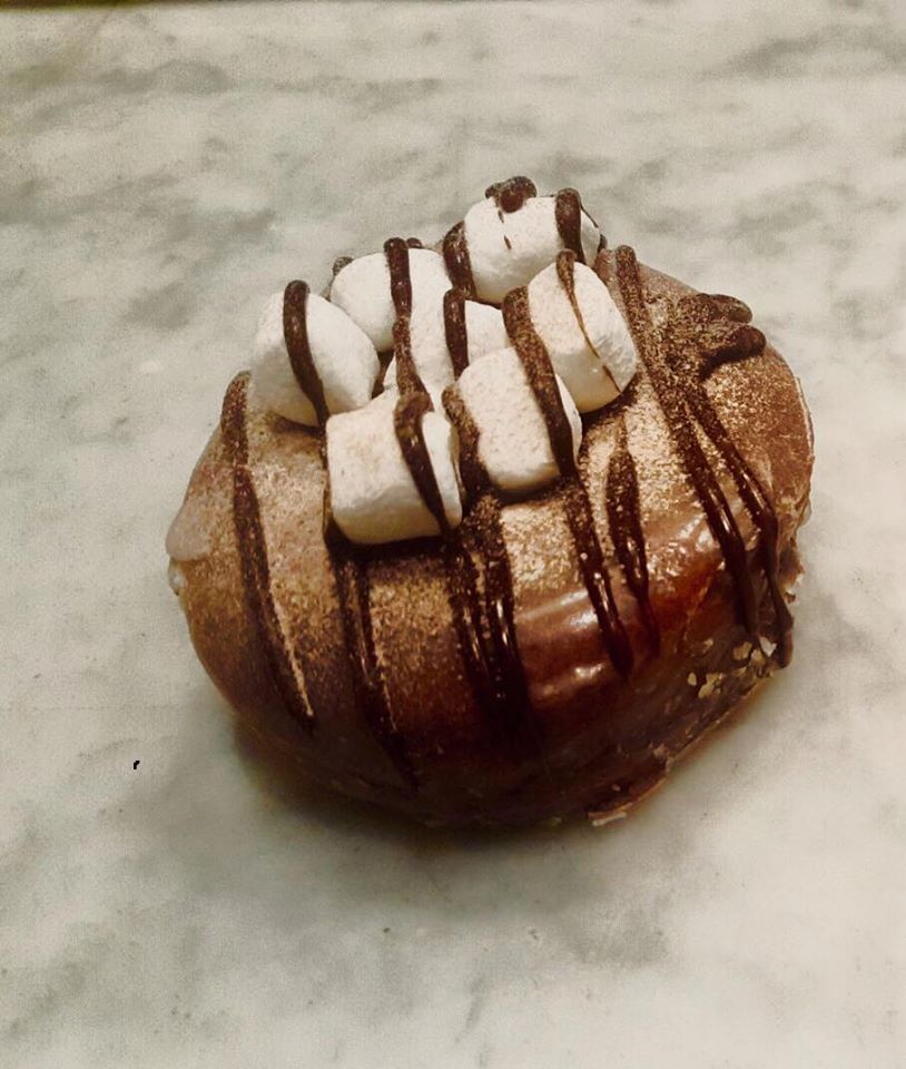 Hot chocolate is a seasonal specialty. 