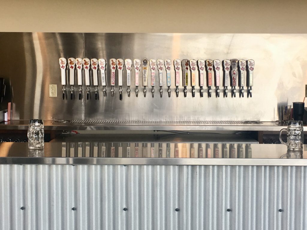 You can get all of Saint Arnold's 12 year-round beers, as well as seasonal selections and exclusives. 