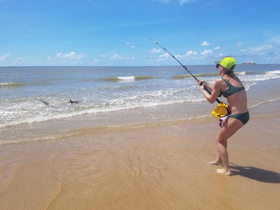 All it took was a little mullet bait to nab the fearsome Surfside shark.