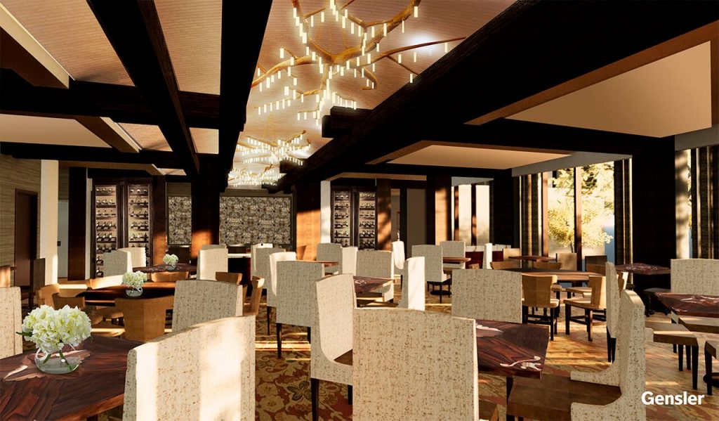 Tribute will be a contemporary, sleek space. 