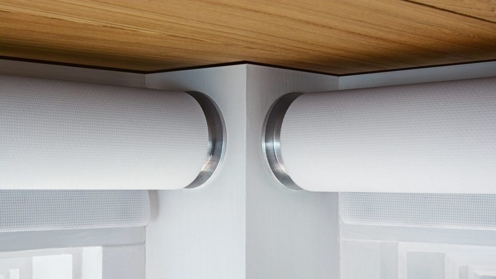 The J. Geiger R Series jamb mount bracket is under 2.5" in diameter and is ideal for tight spaces.