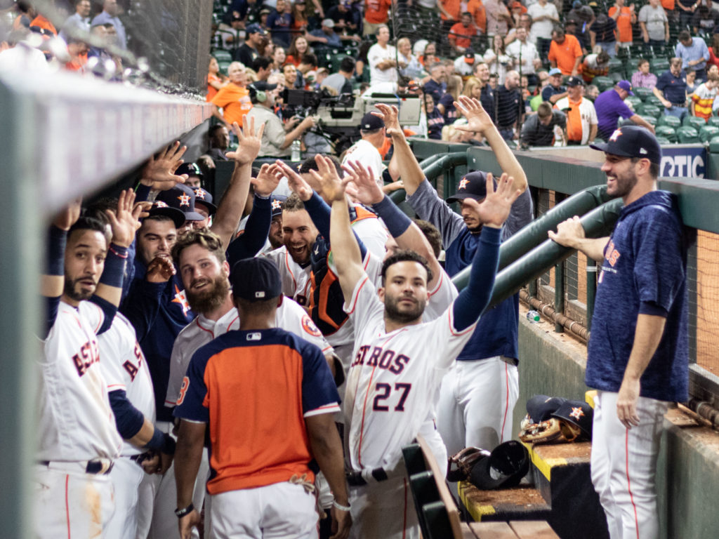 Just because the Astros dugout stare didn't work out exactly as planned, didn't mean it wasn't entertaining. (Photo by F. Carter Smith.)