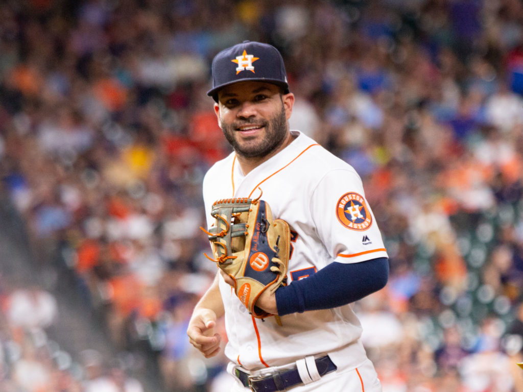 Jose Altuve always enjoys the moment. (Photo by F. Carter Smith.)