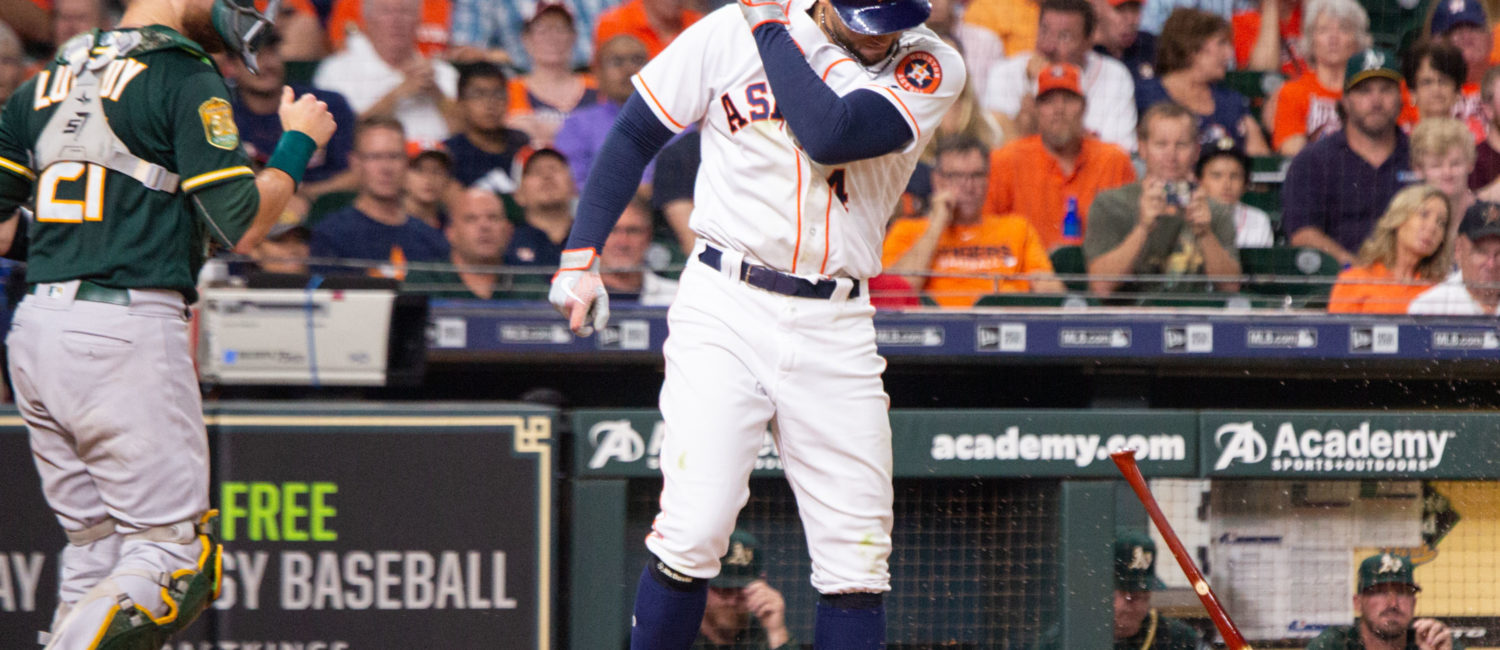 George Springer Astros strikeout