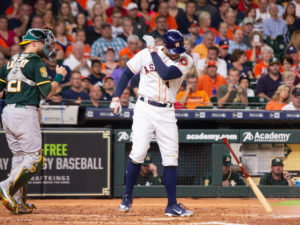 George Springer Astros strikeout