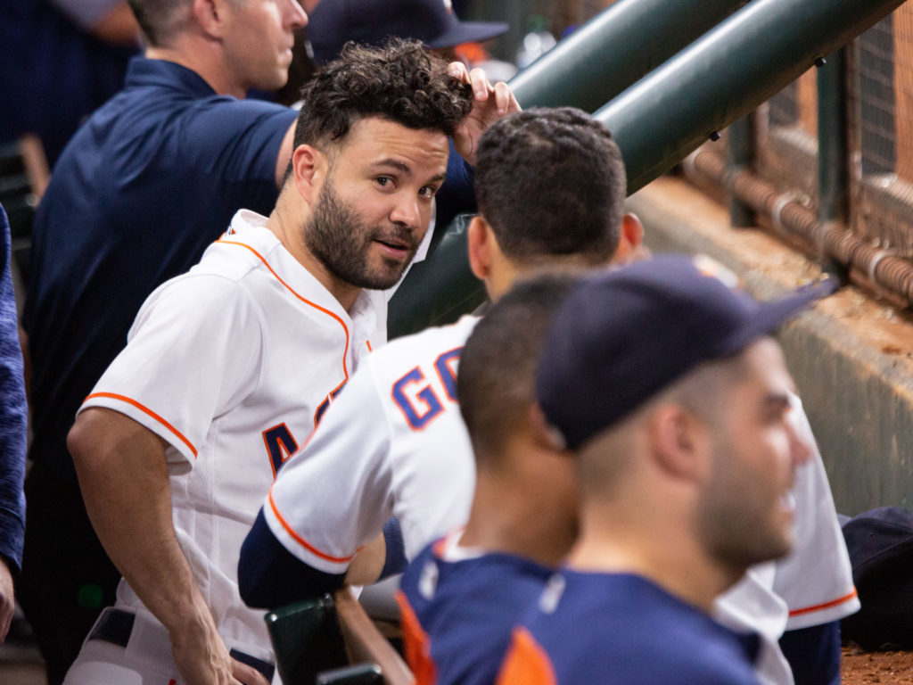 Jose Altuve leads the Astros in almost everything he does. (Photo by F. Carter Smith.)