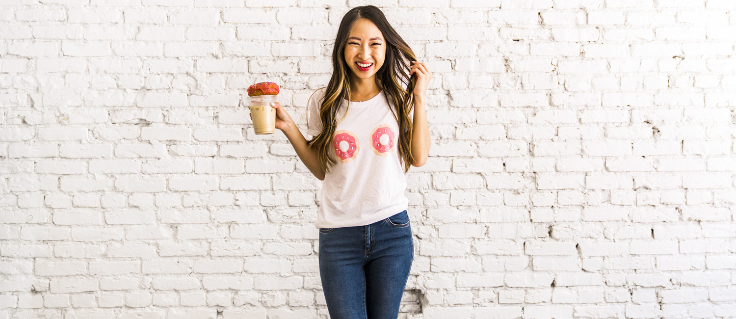 Austin blogger Jane Ko Donut Boobie Tee