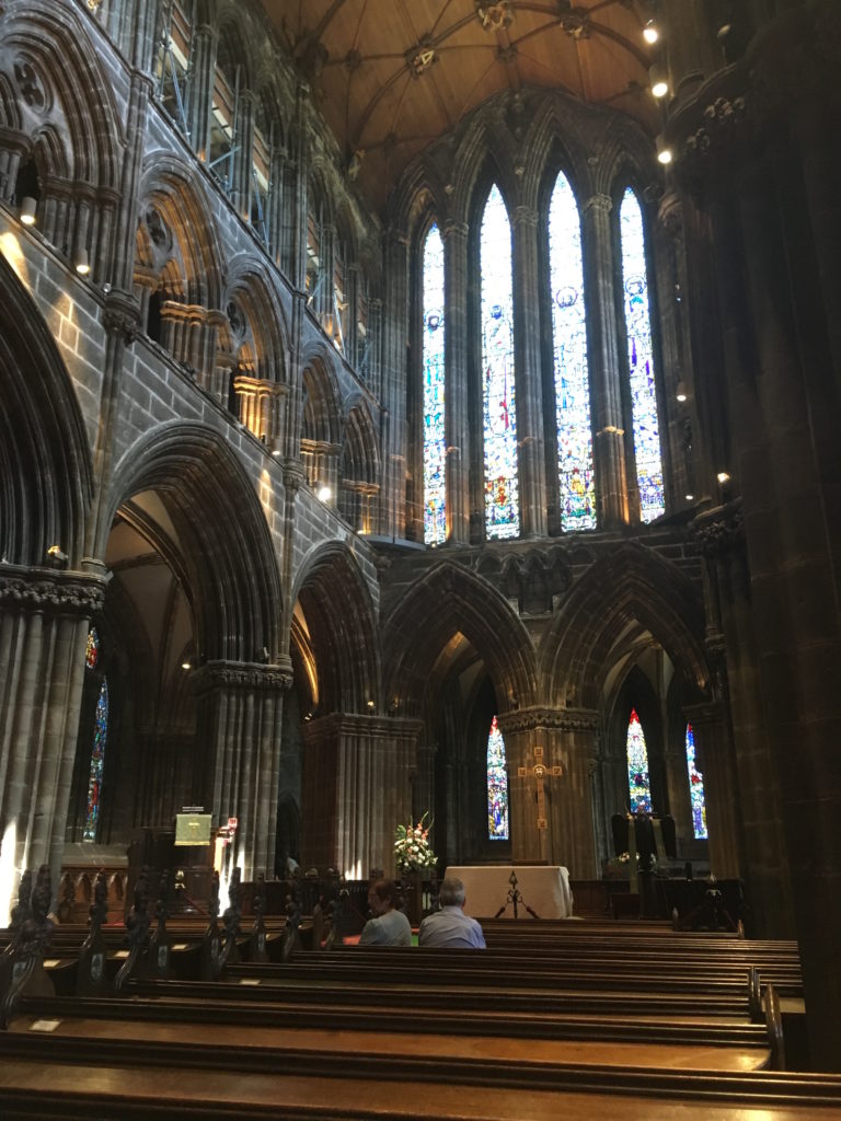 Glasgow Cathedral is a striking building.