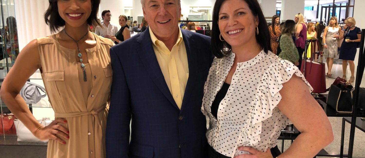 Mia Gradney, Tootsies new owner Norman Lewis, Lauren Levicki Courville at the Women of Wardrobe Summer Soirée at Tootsies in West Ave.