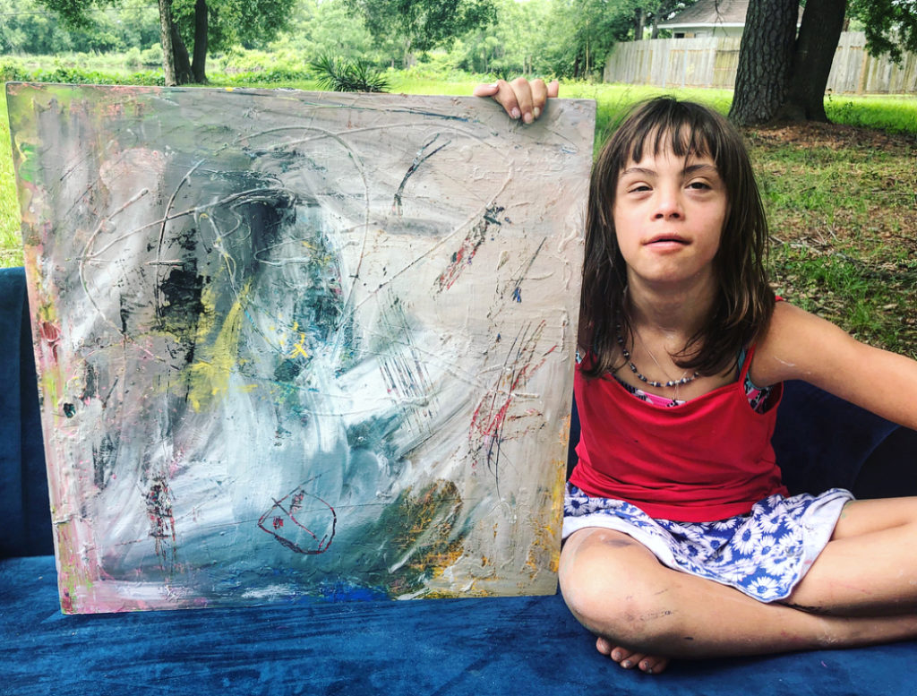 This piece, "Discovered," comes from Sevy Marie Eicher's second collection Proof of Life (2018).