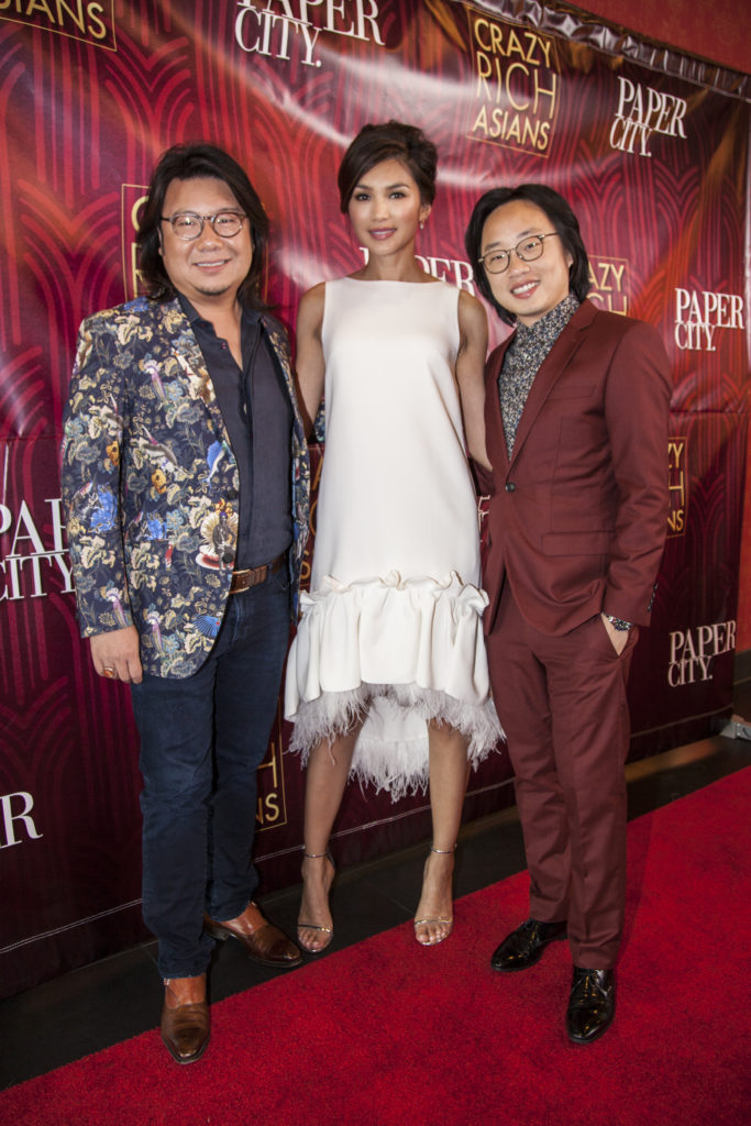 Kevin Kwan, Gemma Chan, Jimmy O. Yang 