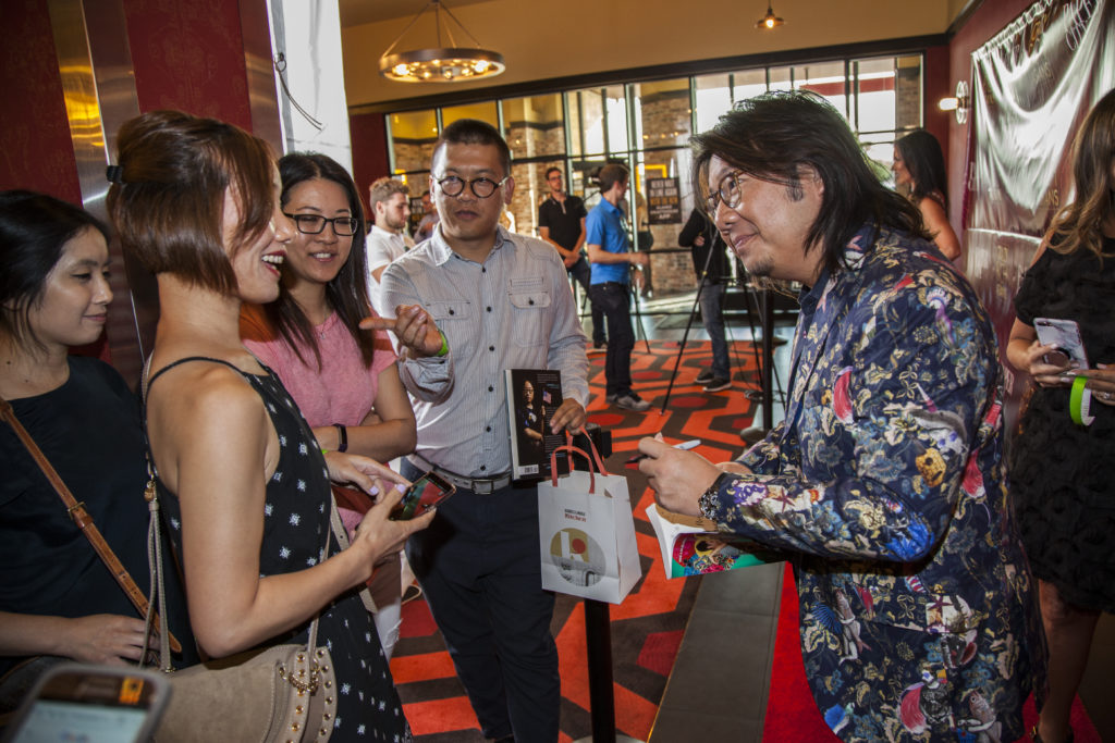 Author Kevin Kwan with guests