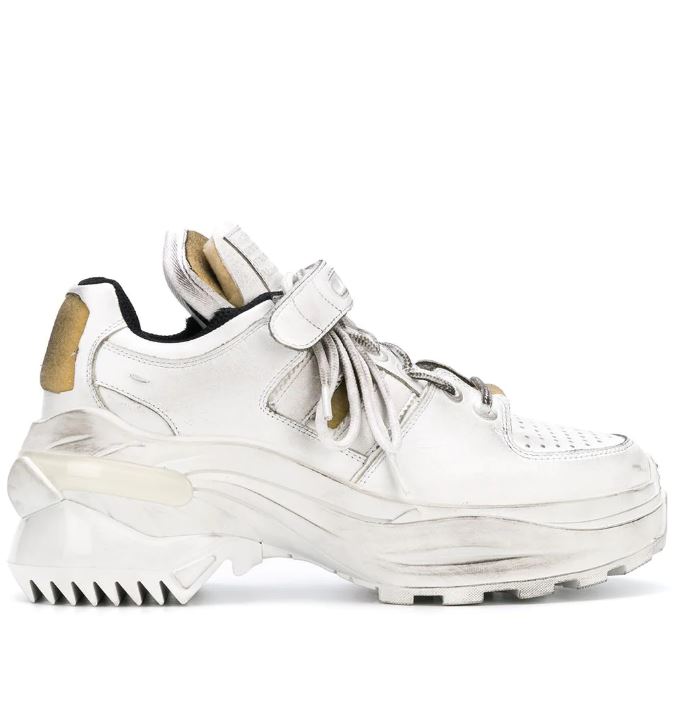 Maison Margiela sneaker $895, at Forty Five Ten, Dallas; Neiman Marcus, Saks Fifth Avenue, Houston