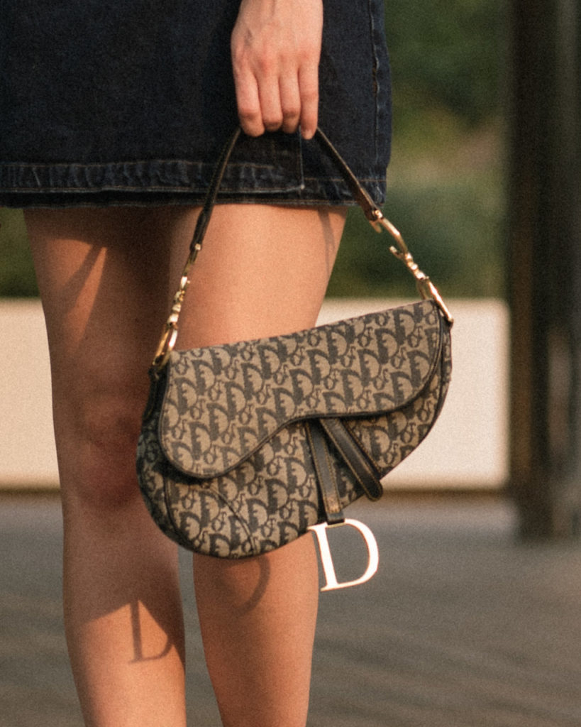 Dior's iconic saddle bag has made a comeback this season. 