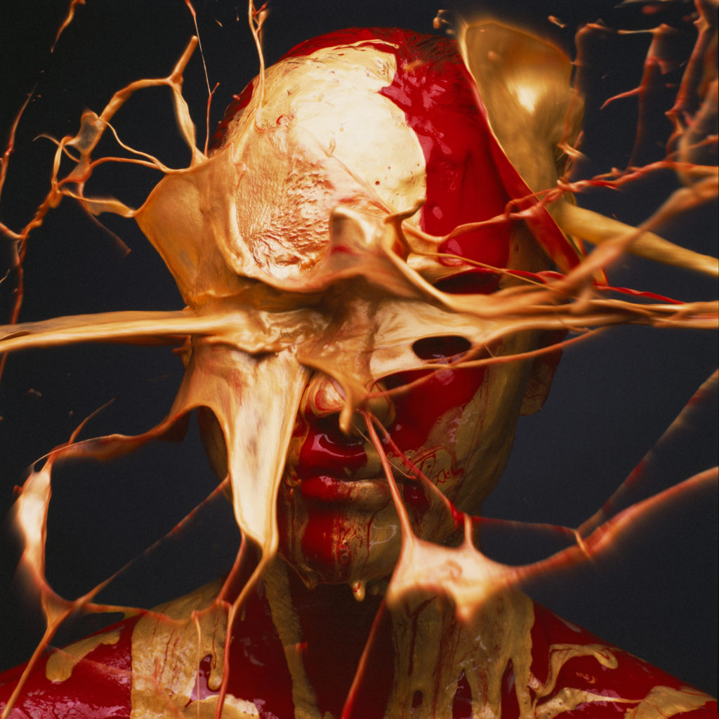 Tyler Shields "Acrylic Red and Gold" Chromogenic Print