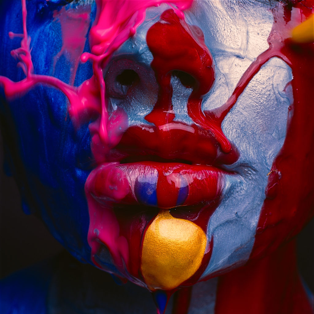 Tyler Shields "Semi Gloss Mouth" Chromogenic Print