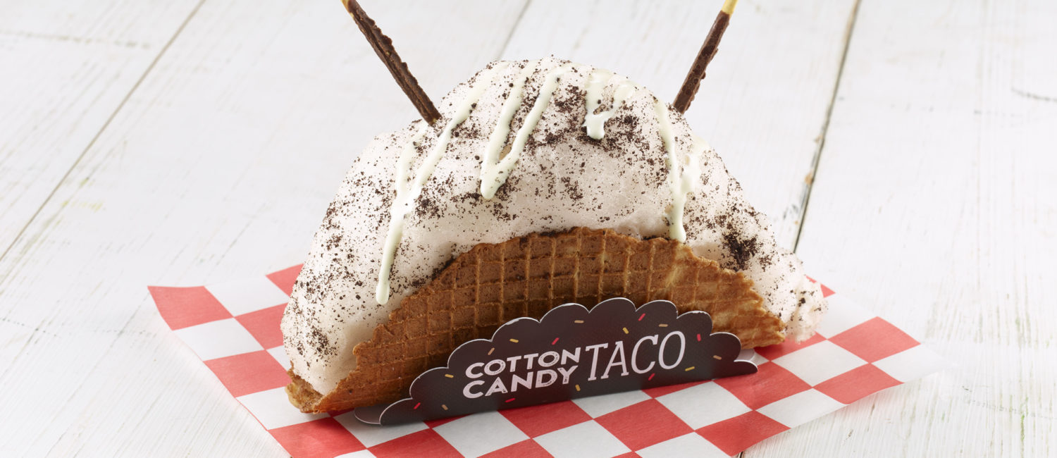 cotton candy taco