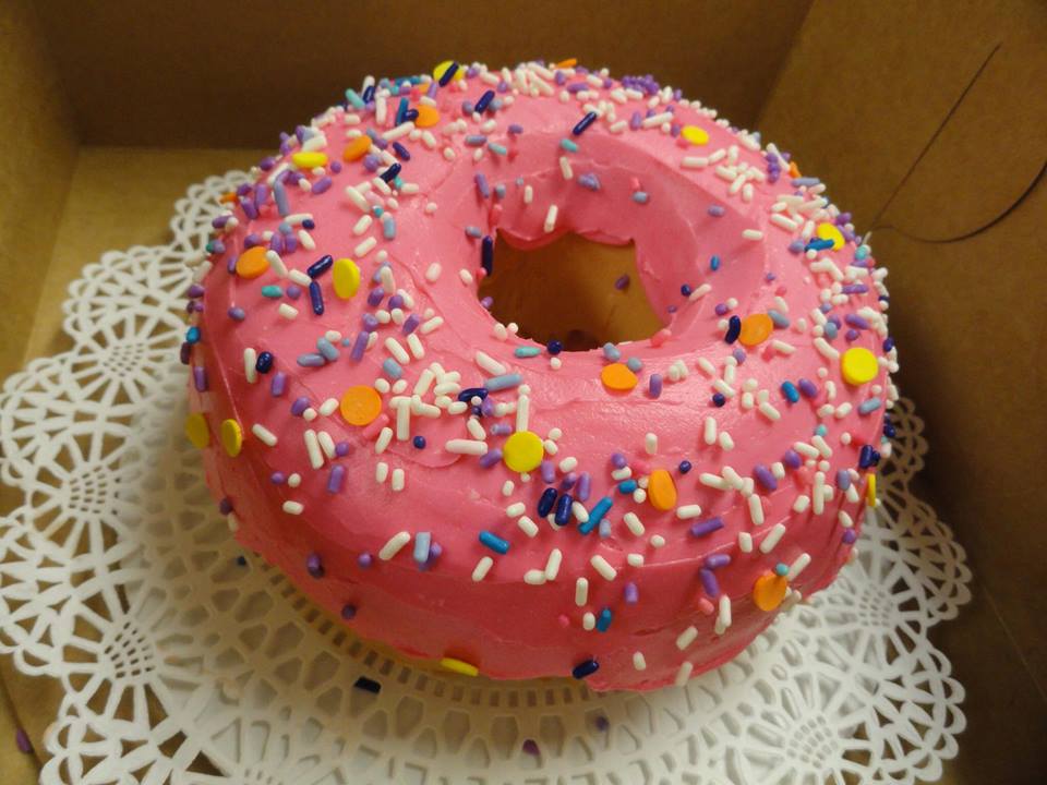Donut or cake? You'll just have to see. 