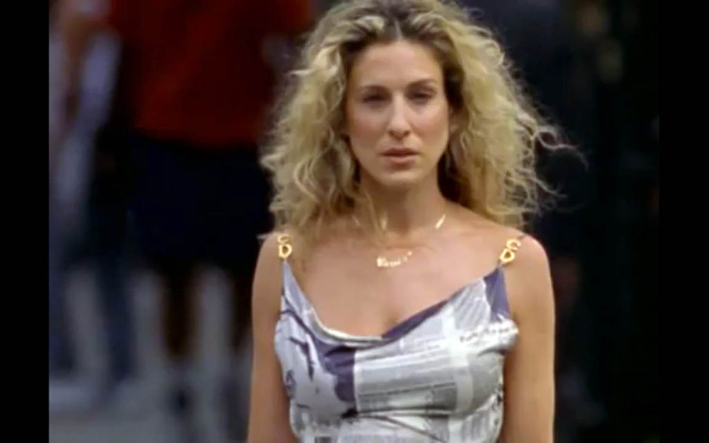Sarah Jessica Parker's newspaper dress on Sex and the City was definitely before its time.