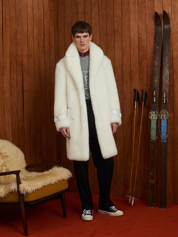 Billy's selection: Band of Outsiders white faux fur coat