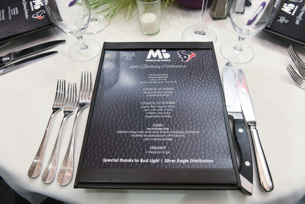 March of Dimes 80th anniversary dinner at Steak 48