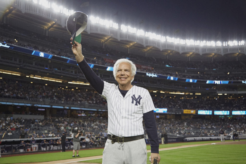 Ralph Lauren honored at Yankees game