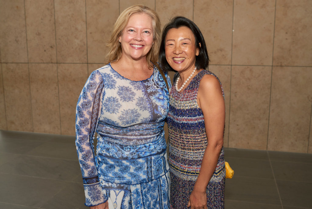 Joan Mauel and Susan Jhin. Thursday, September 13, 2018 Ð Bank of America Women's Leadership Series: Women in Culinary Arts luncheon and panel featuring Christine Ha, Jenni Tranweaver, and Kiran Verma and moderated by Vani Rao, at Asia Society Texas Center. Jeff Fantich photo.