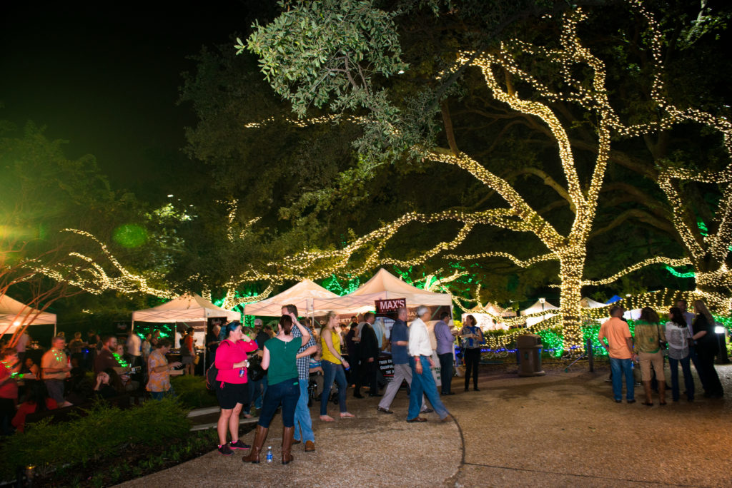 Houston Zoo's 'Feast with the Beasts' transforms zoo grounds into a rollicking night scene.