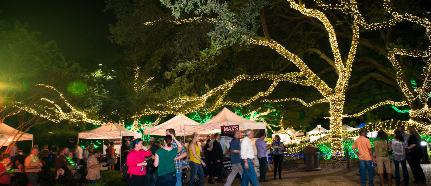 Houston Zoo's 'Feast with the Beasts' transforms zoo grounds into a rollicking night scene.